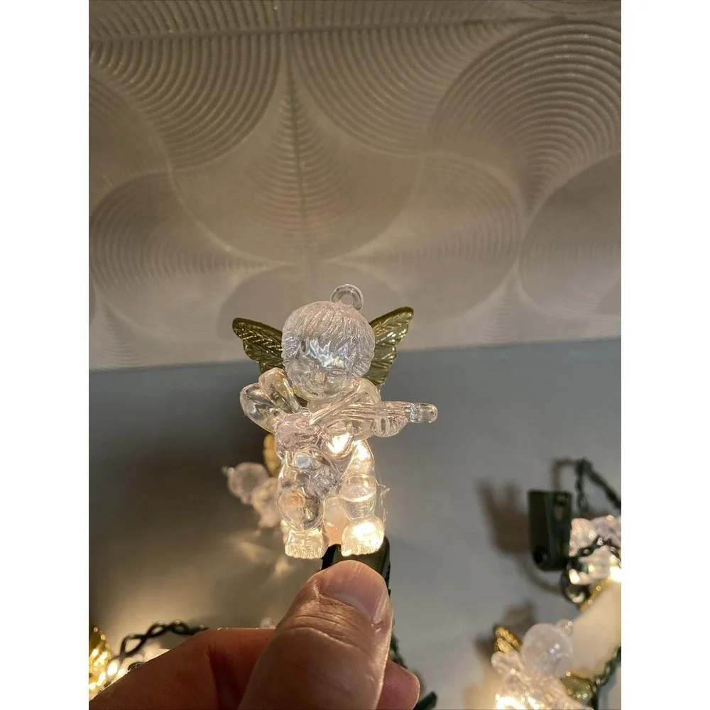 Angel Light String Christmas Lights 9ft Strand Indoor Only Clip On